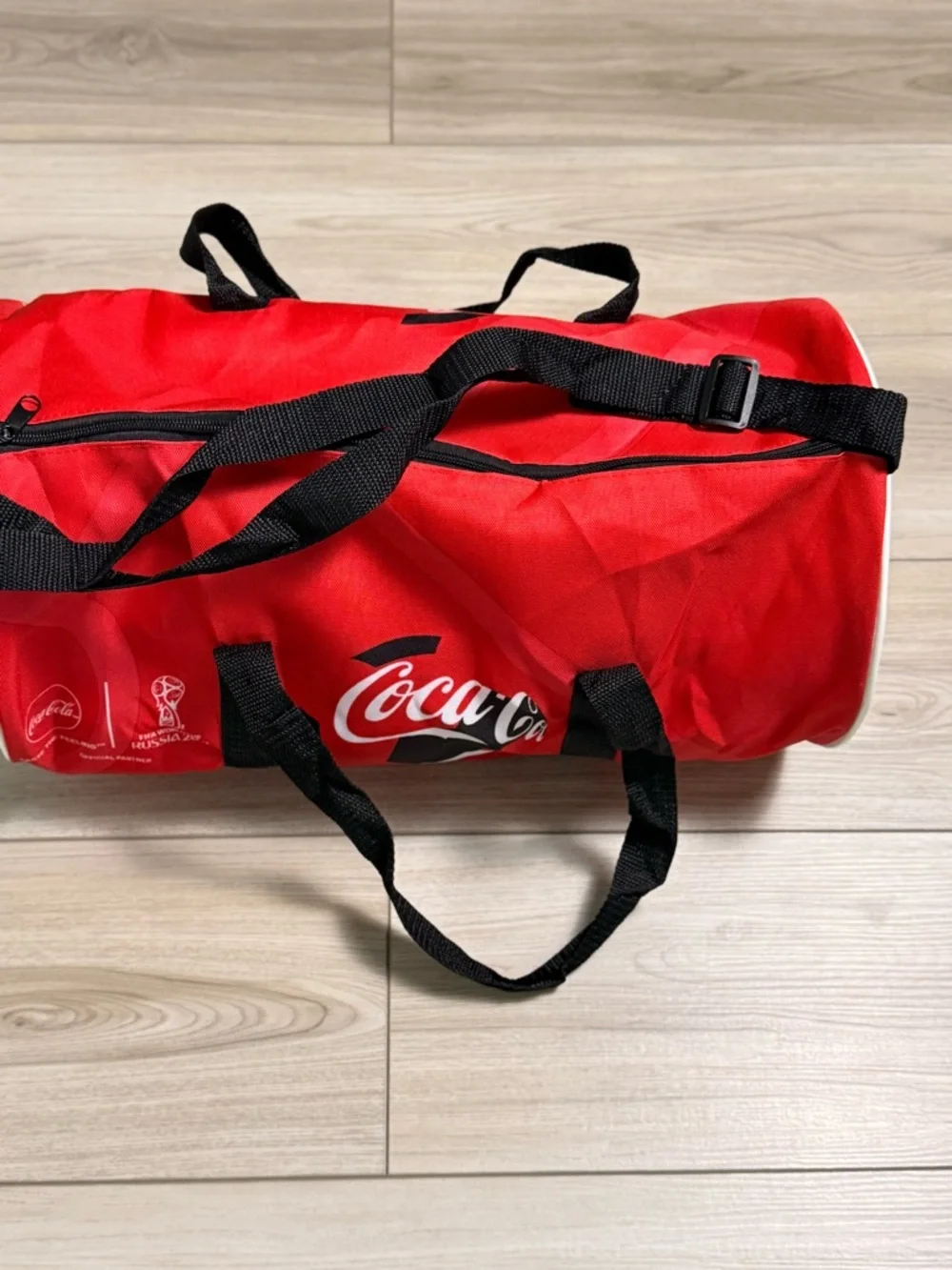Coca-Cola FIFA World Cup 2018 Red Soccer Duffel Bag NEW